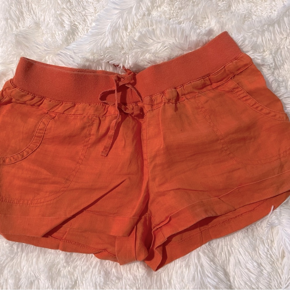 Forever 21 linen shorts. Large. Orange